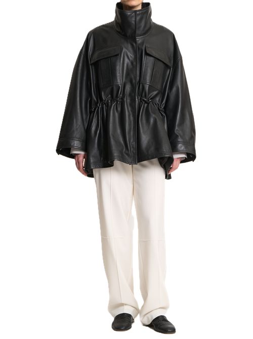 sculptural leather jacket | black Róhe | 420-11-180001_308 BLACK
